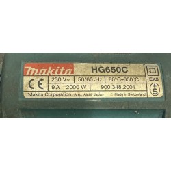 Ehitusföön Makita HG650C