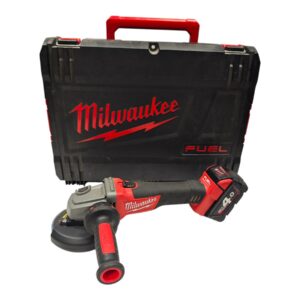 Akunurklihvija Milwaukee M18 CAG125X + kohver + laadija