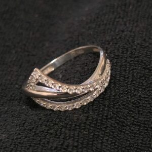 Valge Kuld Sõrmus  585 proov (№L1489)