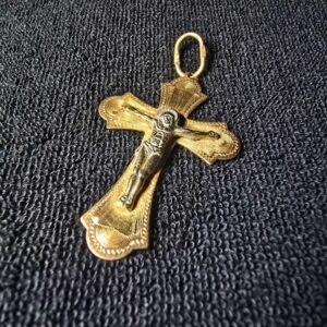 Золотой крест 585 проба (№L1581)