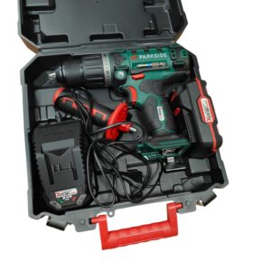 Akutrell Parkside PSBSA 20-LI C3 + Aku + Kohver