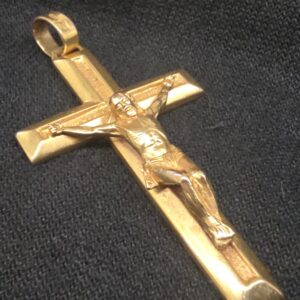 Золотой крест 585 проба (№L1590)